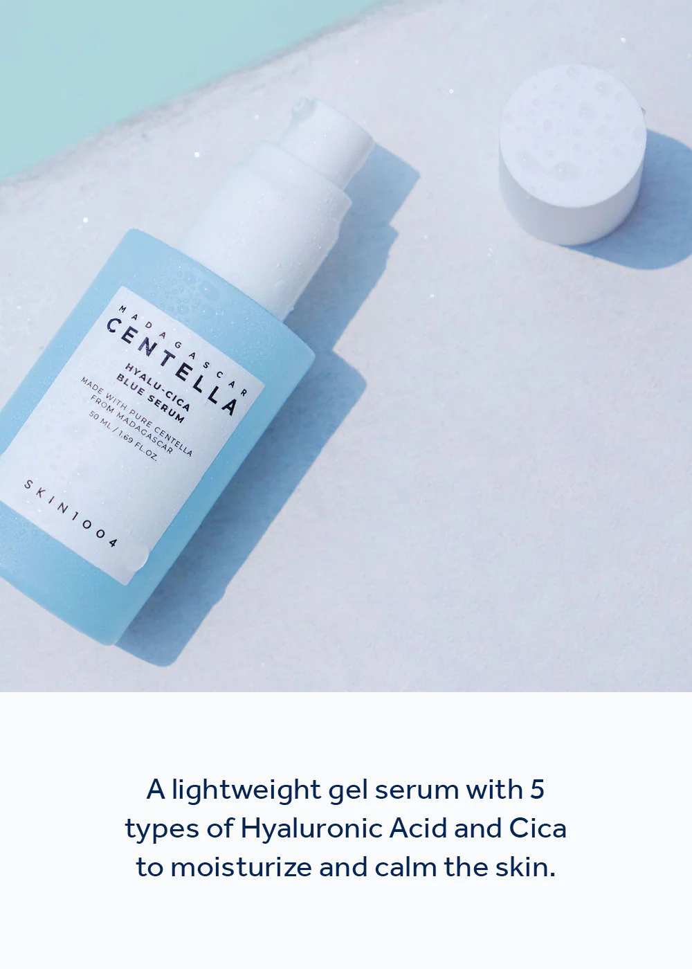 SKIN1004 Madagascar Centella Hyalu-Cica Blue Serum 50ml - Image 2
