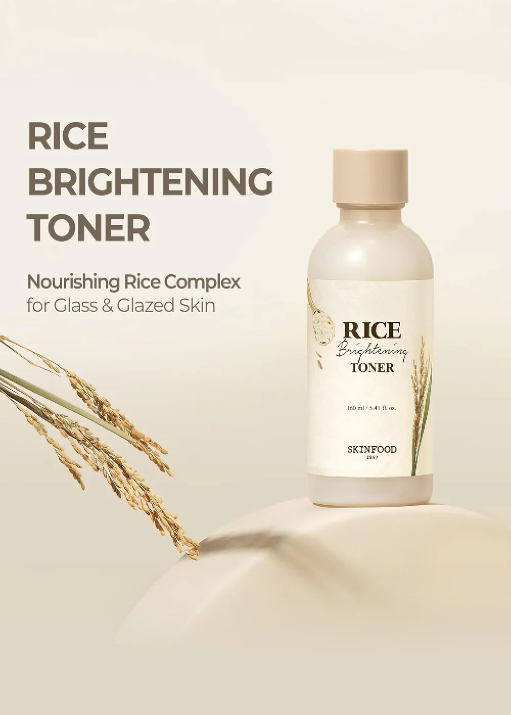 SKINFOOD Rice Brightening Toner 160ml - Image 2