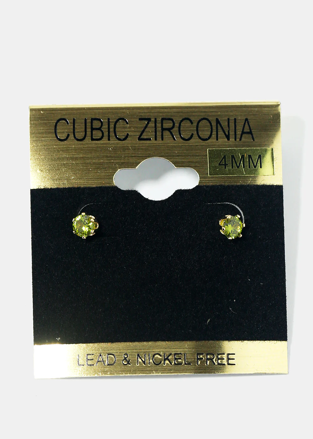 Small Rhinestone Stud Earrings - Image 3