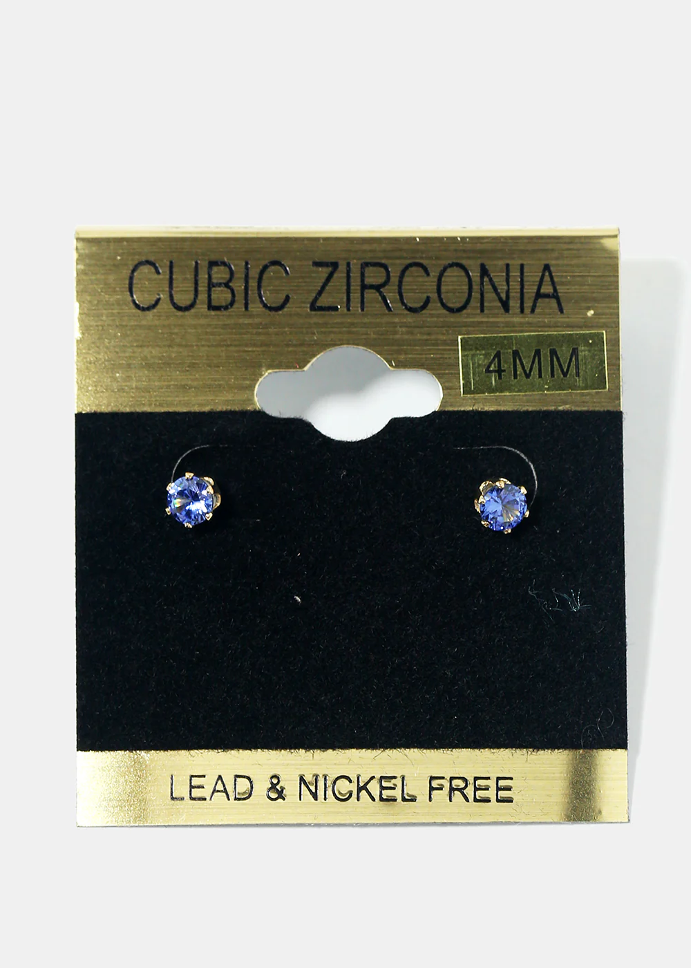 Small Rhinestone Stud Earrings - Image 4