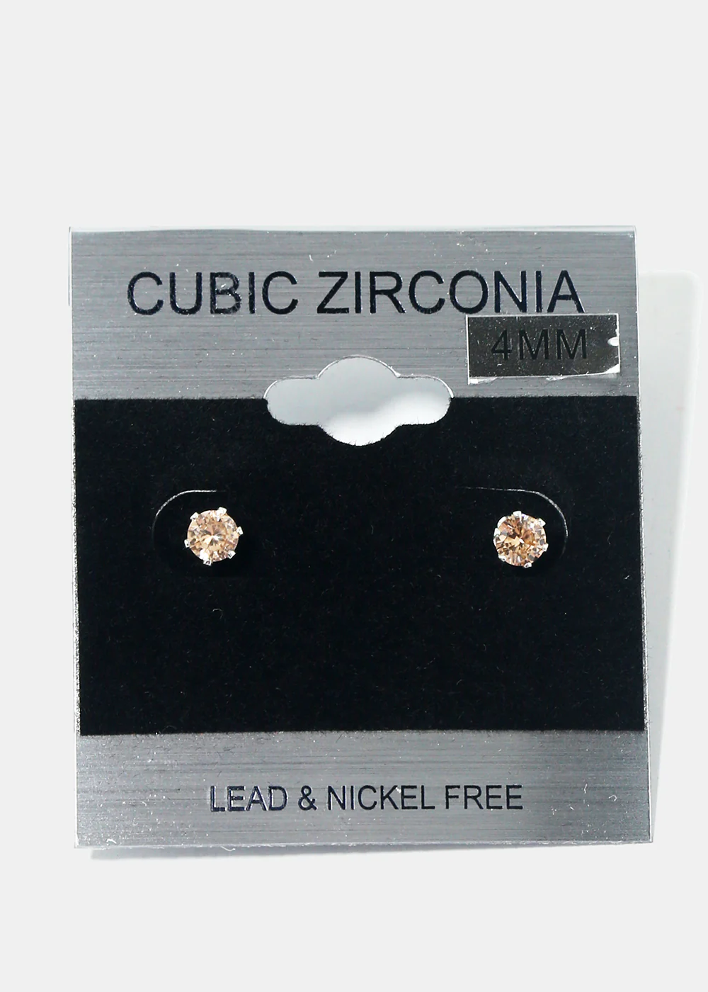 Small Rhinestone Stud Earrings - Image 8