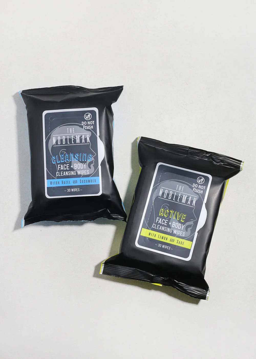 The Nobleman Active Face + Body Cleansing Wipes