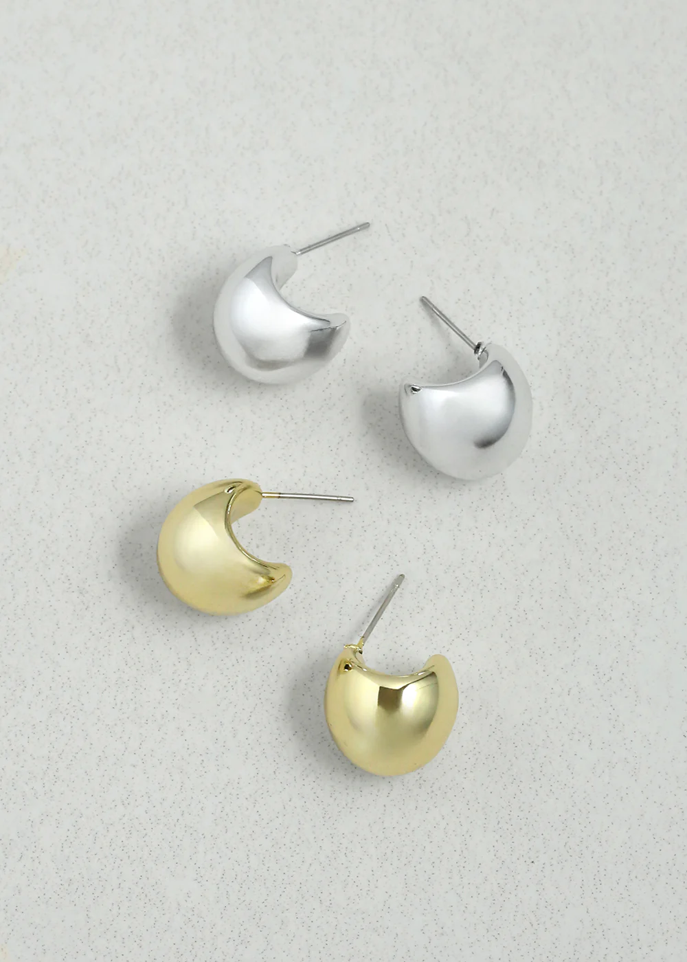 Modern Teardrop Earrings - Image 2
