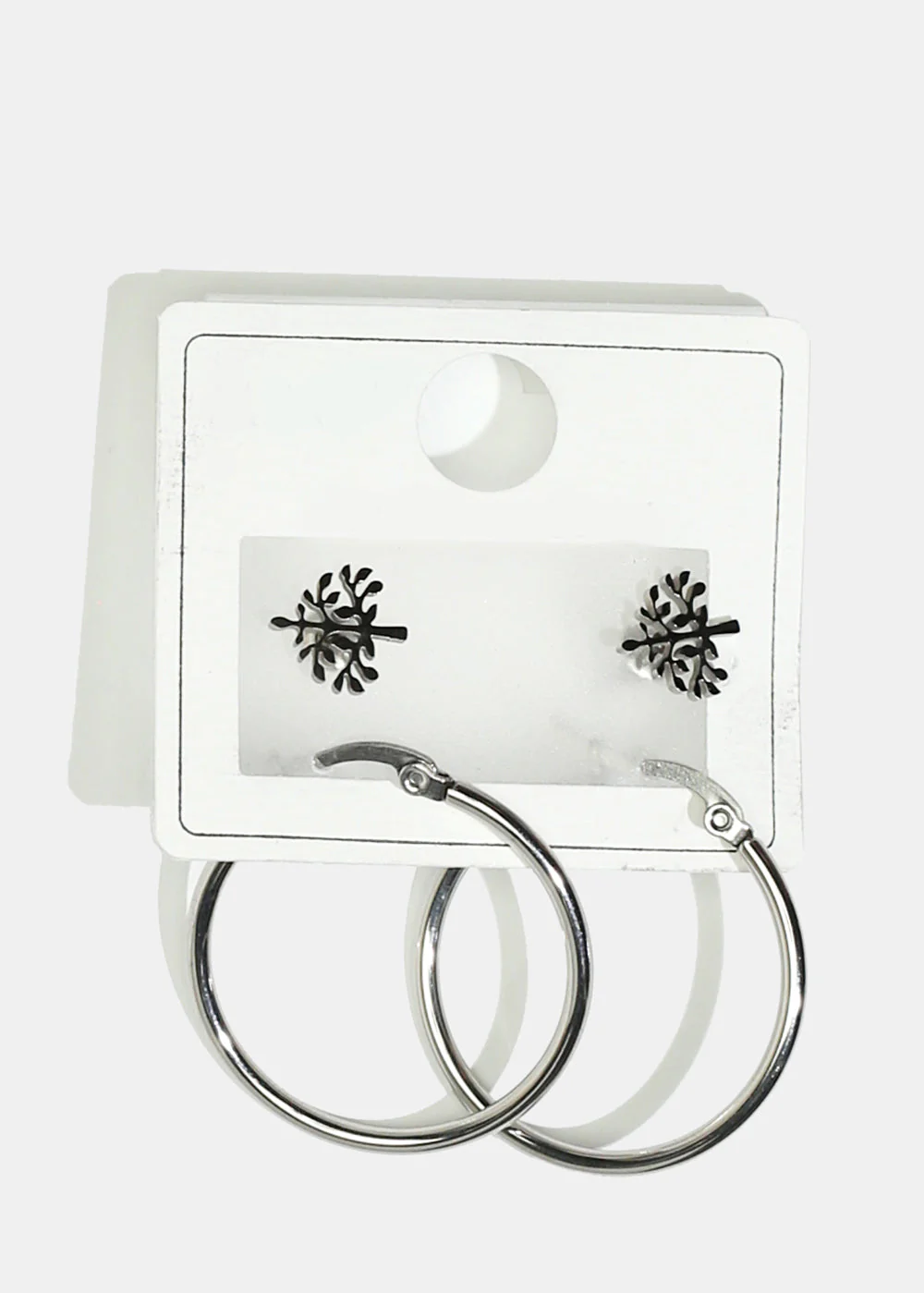 Tree Stud & Hoop Earrings - Image 3