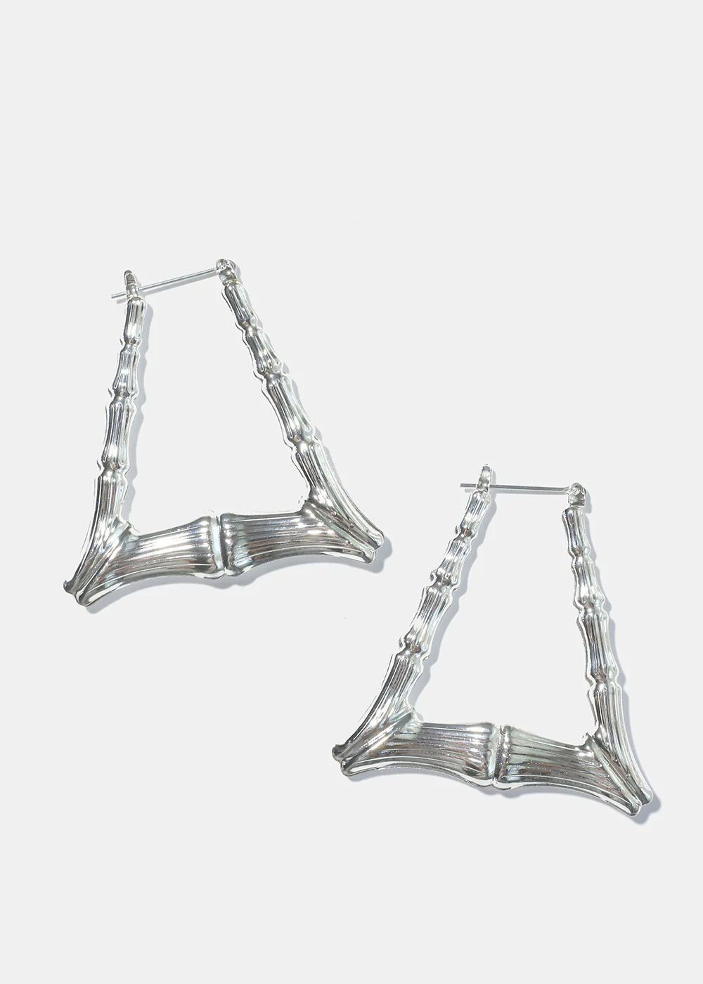Triangle Bamboo Earrings - Image 3