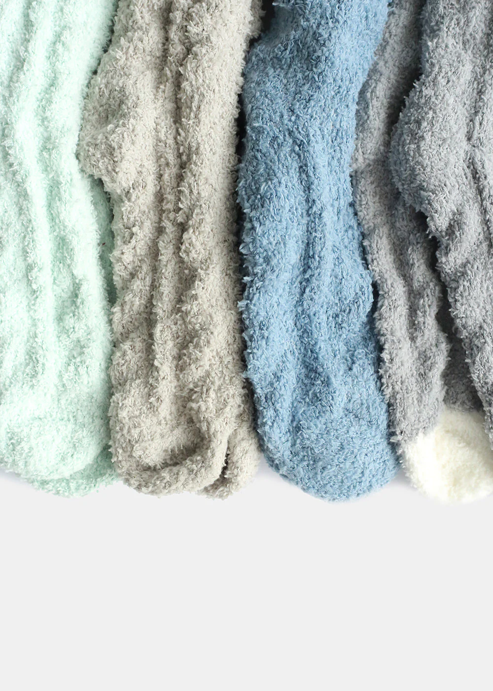 Two Tone Fuzzy Socks - Image 3