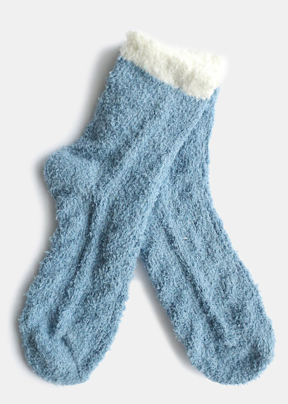 Two Tone Fuzzy Socks - Image 4