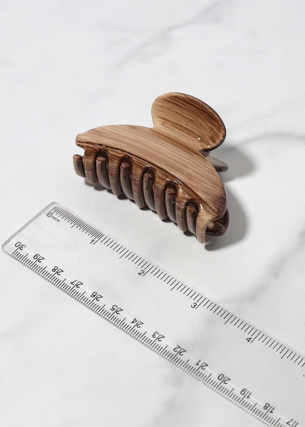 Wood Effect Hair Claw Clip - Image 2
