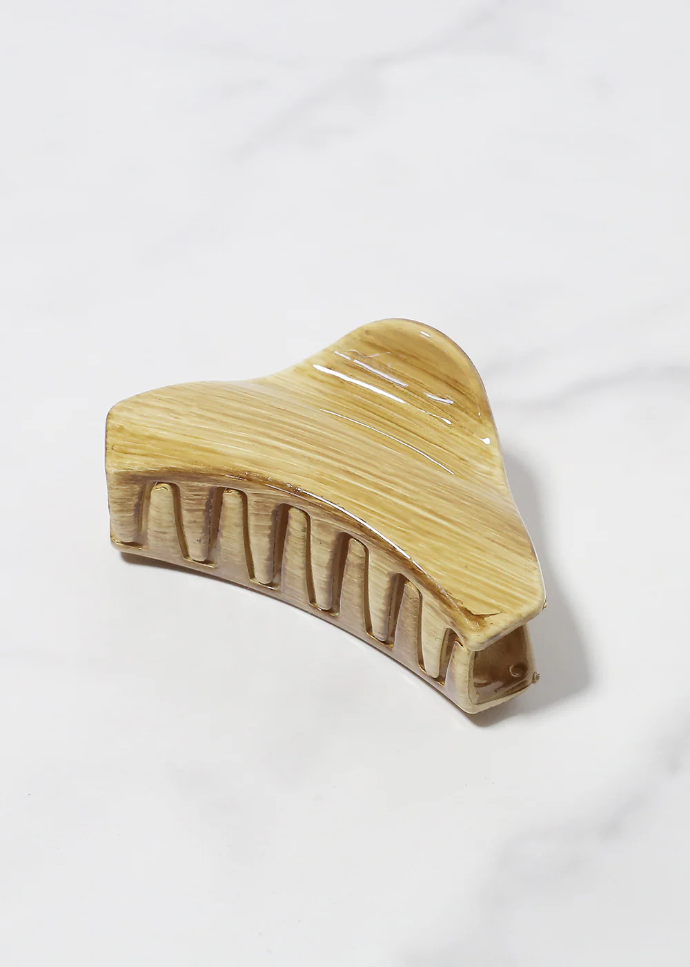 Wood Effect Hair Claw Clip - Image 3